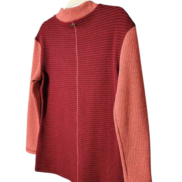 Prana Womens Josette Wool Blend Striped Long Sleeve Tunic Sweater Medium - Picture 5 of 10